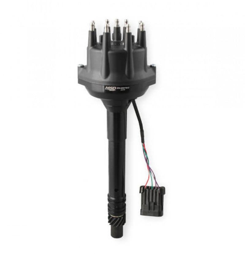 MSD Black, Chevy Tall Deck Dual Sync Distributor