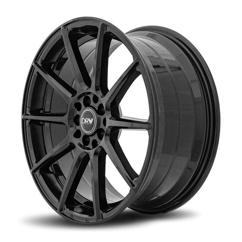 DRW Wheels D10 18x8 5x108/114.3 40 73.1 Gloss Black