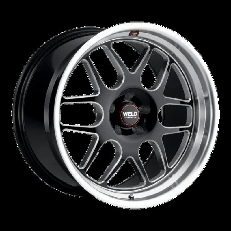 Weld Solana 18x8 / 5x127 BP / ET0 / 78.1mm Bore - Gloss Black MIL DIA Wheel