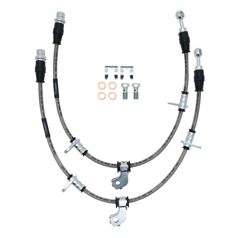 R1 09-10 Dodge Challenger Right Front Stainless Steel Brake Hose