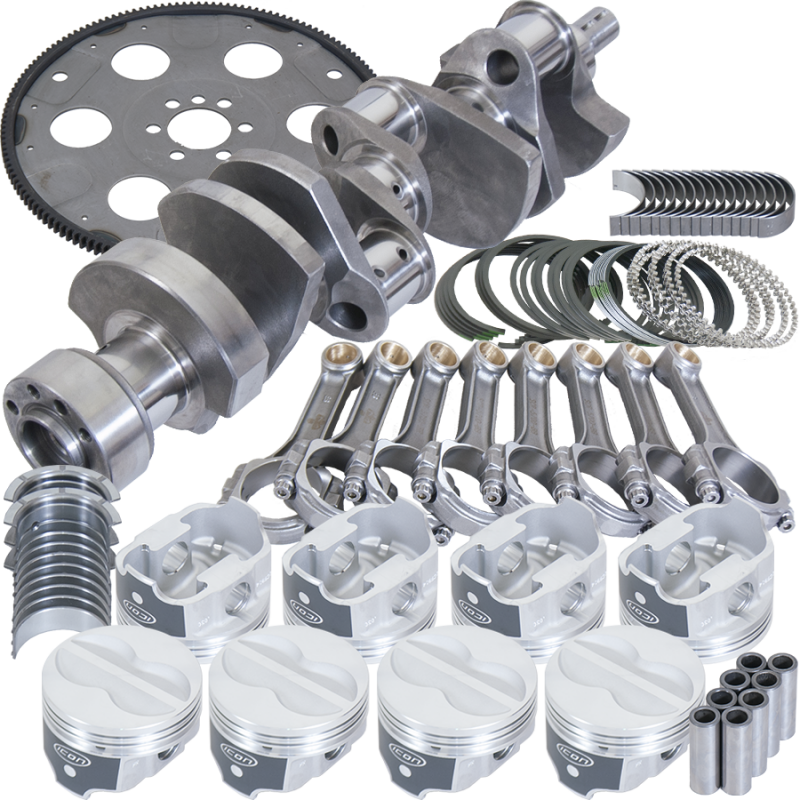 Eagle Chevy 350 1Pc 3.750in Crank 5.700in I-Beam Rods -10cc 4.040in Pistons Balanced Assembly