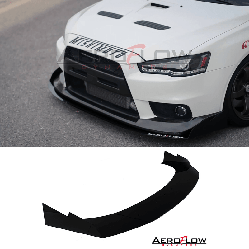 2007-2015 Mitsubishi Evo X Front Splitter V3