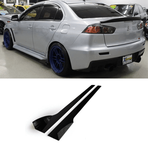 2007-2015 Mitsubishi Evo X / Ralliart Side skirt Extension V2