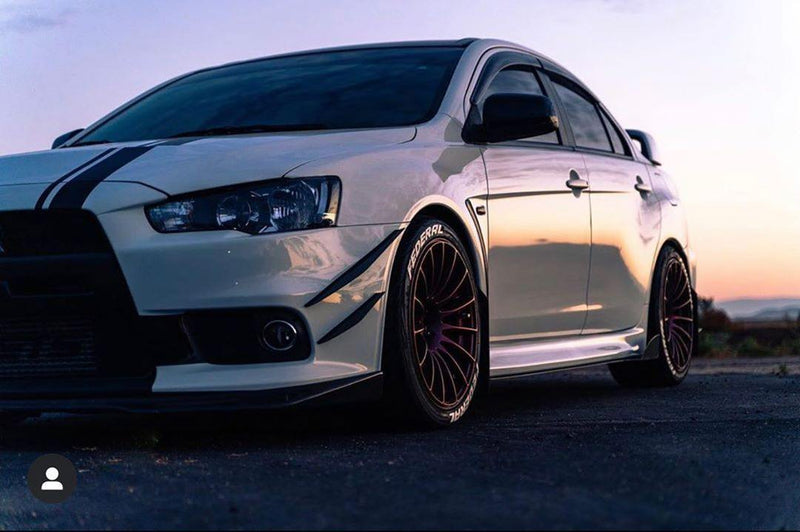 2007-2015 Mitsuibishi Evo X Canards V1