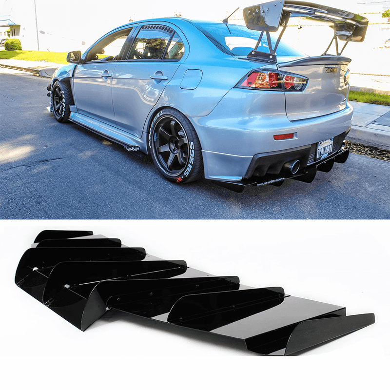 2007-2015 Mitsuibishi Evo Rear Diffuser V1