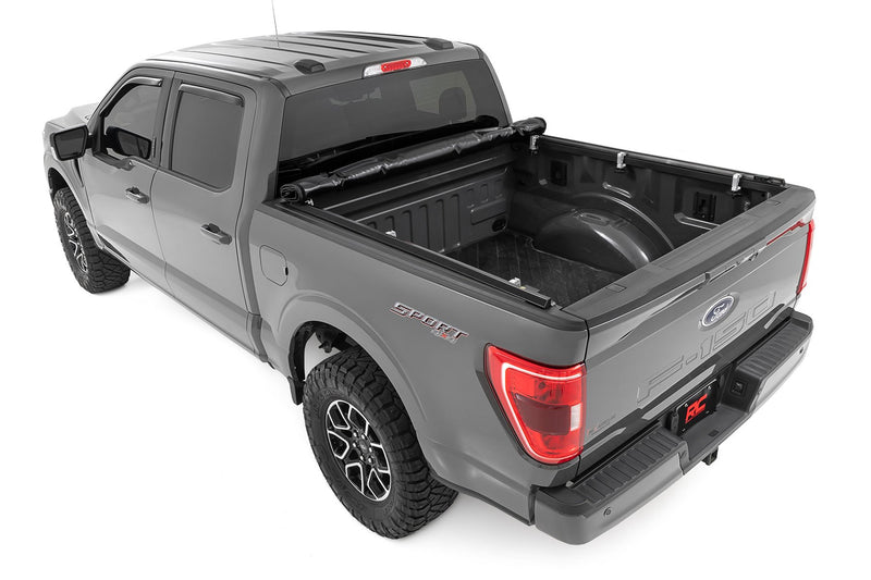 Soft Roll Up Bed Cover | 6'7" Bed | Ford F-150/F-150 Lightning/Raptor  (15-25)