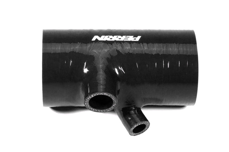 Perrin [22-24 WRX, 20-25 LGT/OBXT] Black 3in Turbo Inlet Hose w/ Nozzle (Short) | PSP-INT-426BK