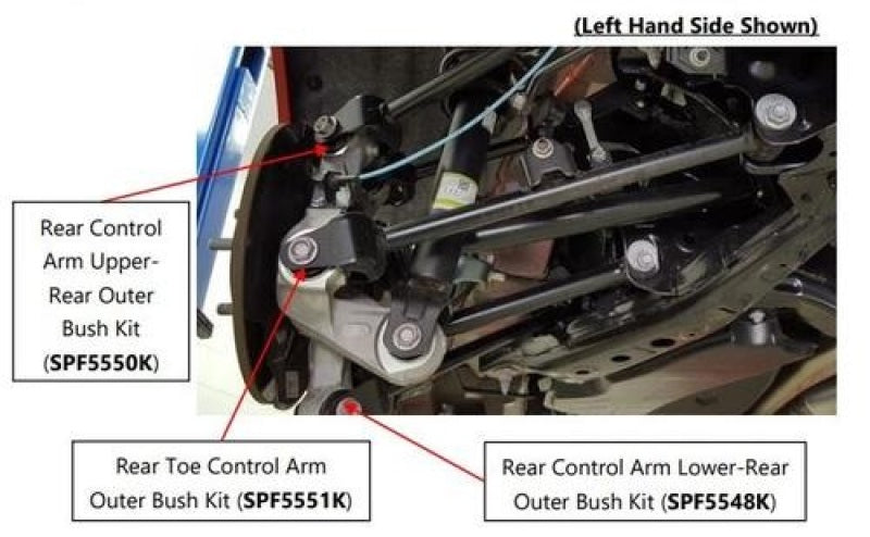 SuperPro 16-24 Mazda MX-5 Miata ND Rear Control Arm Lower-Rear Outer Bushing Kit