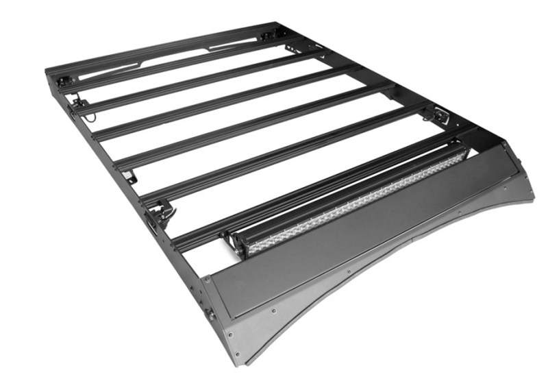 Cali Raised 14-21 Toyota Tundra Crew Max Premium Roof Rack - 52 In Dual Row Spotam/No Switch/Light