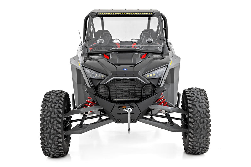 30" Single Row Light Mount | Front | Black Series | Polaris RZR Turbo R 