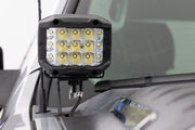 LED Light | Ditch Mount | 2" Black Pair | Amber DRL | Chevy 1500 (2007-2013)