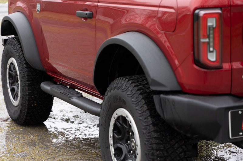 Oval Nerf Steps | 2-Door | Black | Ford Bronco (2 Door) 4WD (2021-2025)