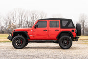 Oval Nerf Steps | 4 Door | Black | Jeep Wrangler Unlimited 4WD (2018-2026)