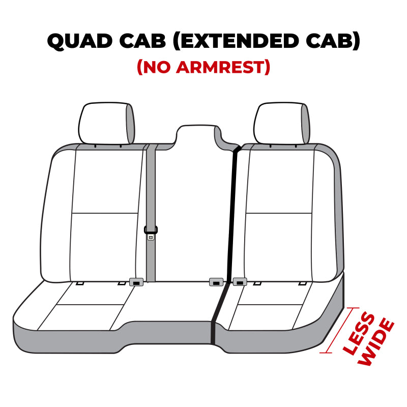Covercraft 19-23 Dodge RAM 1500 Waterproof Polyester SeatSaver Custom Second Row Seat Covers - Grey