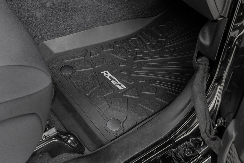 Flex Fit Floor Mats | FR & RR | 4 Door | Jeep Wrangler Unlimited 4WD (18-26)