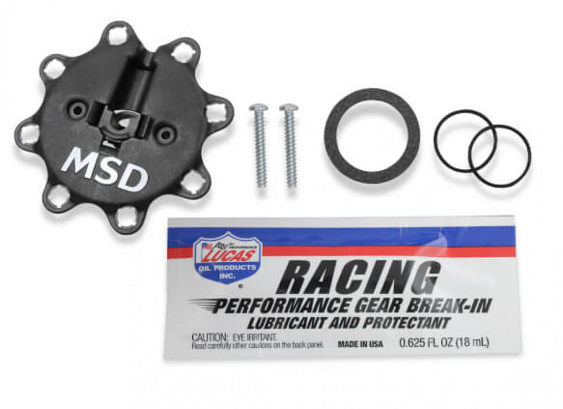 MSD Black Chevy Low-Profile Crank Trigger Distributor