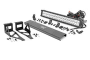 LED Light Kit | Bumper | 20" Chrome Dual Row | White DRL | Ford F-250/F-350 Super Duty (05-07)