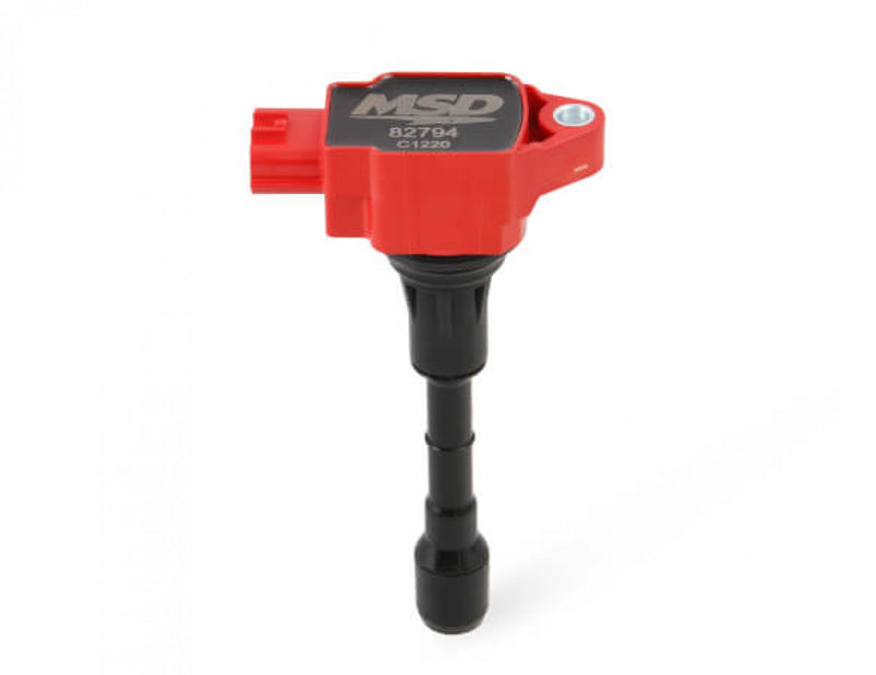 MSD Ignition Coil - Blaster Series - Fits Nissan/Infiniti 3.7L - Red - 6-Pack