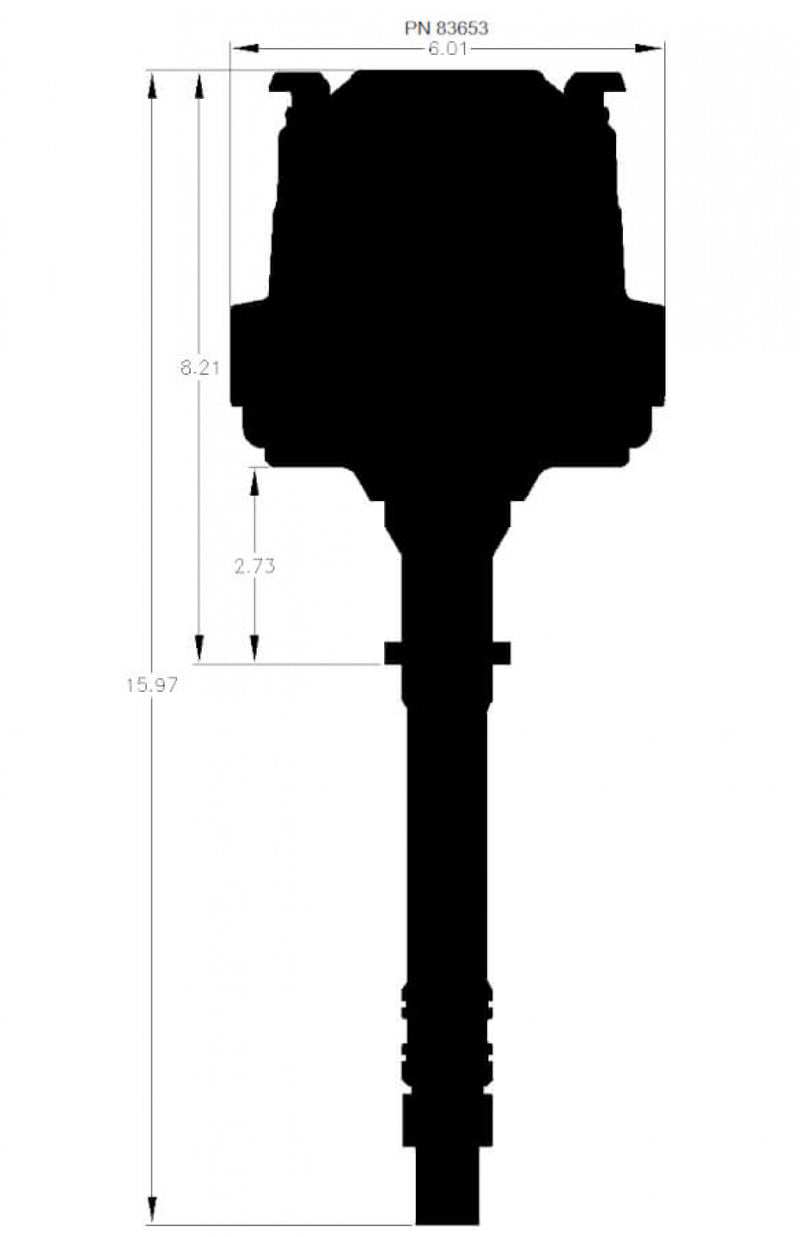 MSD Black Pro-Billet Chevy HEI Distributor