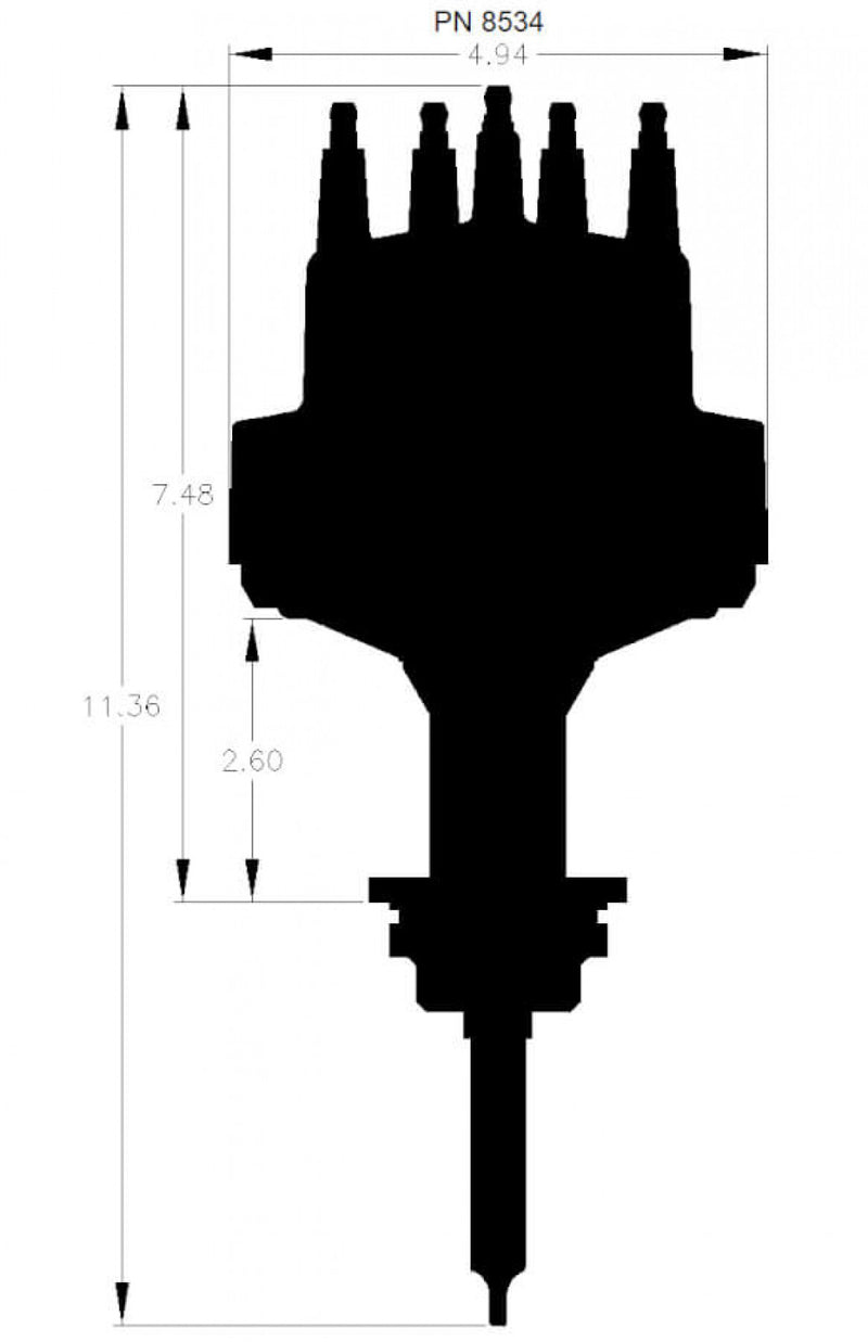 MSD Billet Chrysler Small Block Distributor