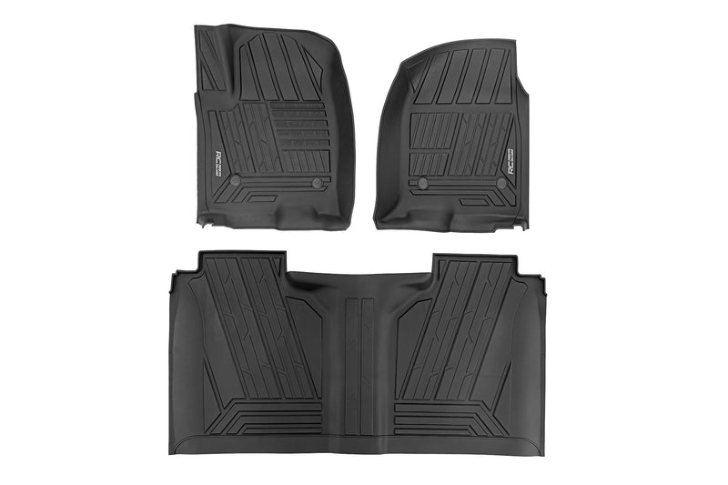 Flex-Fit Floor Mats | FR & RR | FR Bucket | Crew | Chevy/GMC 1500/2500HD/3500HD (19-26)