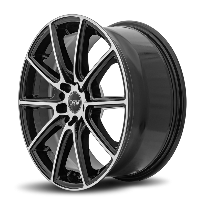 DRW Wheels D16 17x7.5 4x100/114.3 38 73.1 Gloss Black Machine Face
