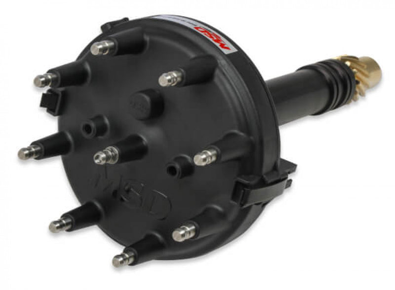 MSD Black Chevy Low-Profile Crank Trigger Distributor