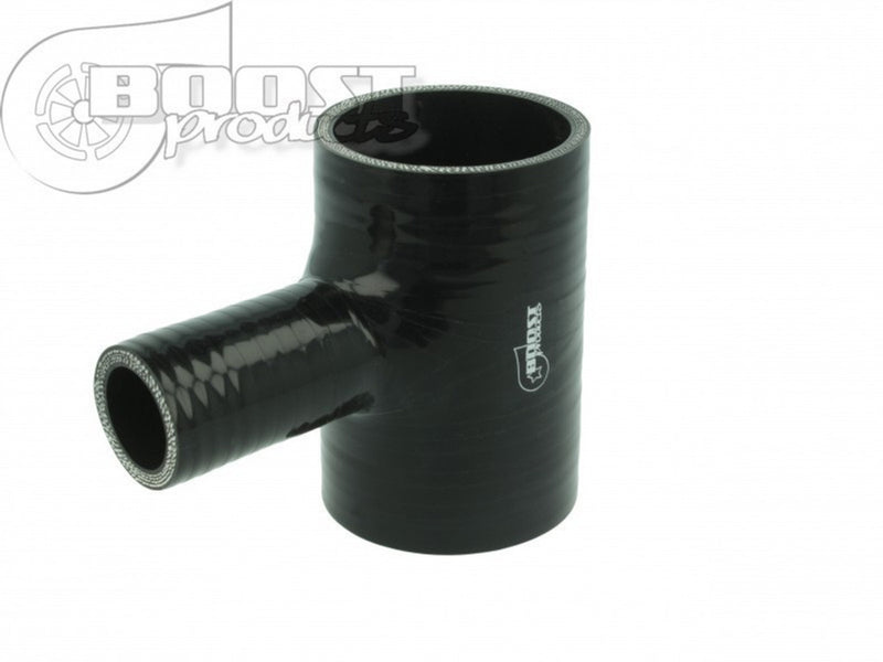 BOOST Products Silicone T-piece Adapter 2-3/8" ID / 1" Branch ID / Black
