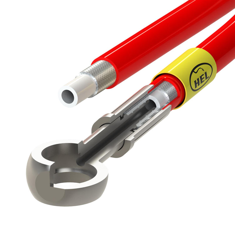 HEL Performance Braided Stainless Steel Brake Hoses  Corvette C7 (Fits Iron and CCB Brakes)