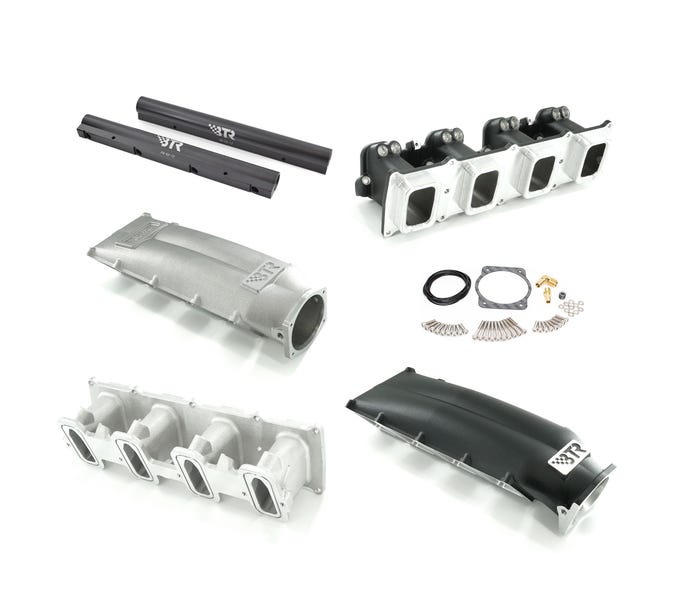 BTR custom LS Trinity intake component choices; representative image, supplied parts depend on selected configuration