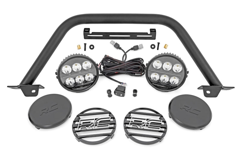 Safari Bar | 6.5 Inch Round LED | OE Modular Steel | Ford Bronco 4WD (21-26)