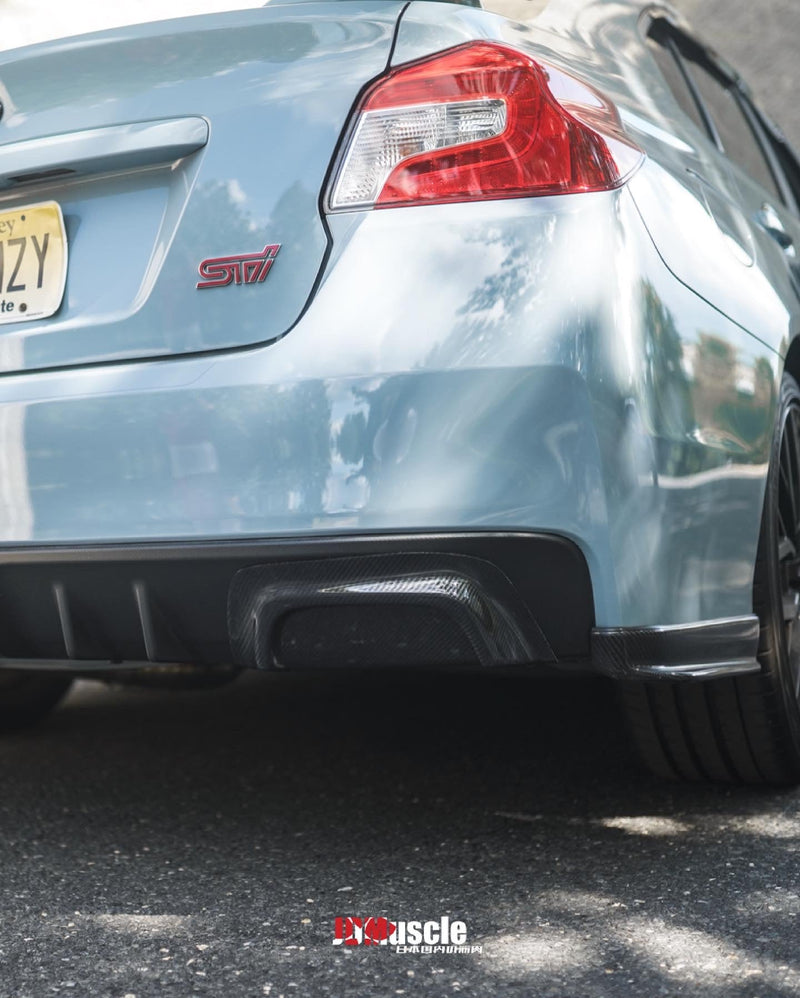 JDMuscle 15-21 WRX/STI Carbon Fiber Exhaust Trim Covers / Exhaust Hole Delete