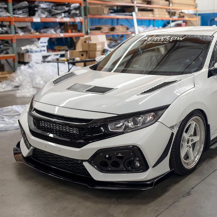 2017- 2021 Honda Civic Splitter  (Hatchback, Si Coupe, Si Sedan) V6