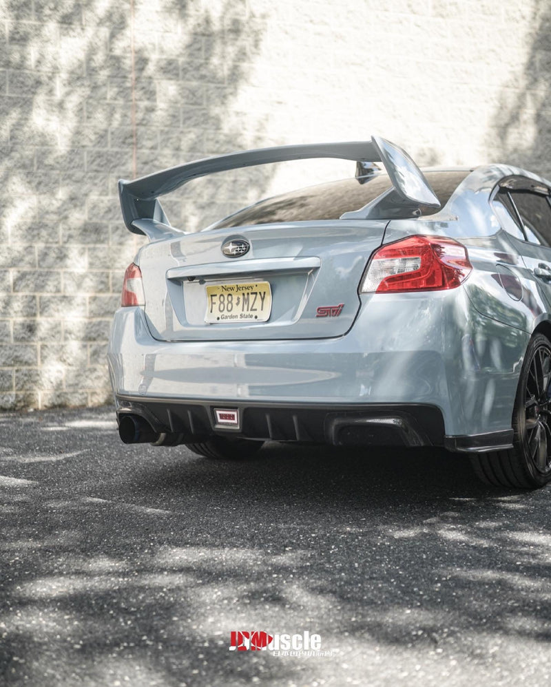 JDMuscle 15-21 WRX/STI Carbon Fiber Exhaust Trim Covers / Exhaust Hole Delete
