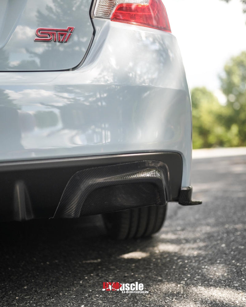 JDMuscle 15-21 WRX/STI Carbon Fiber Exhaust Trim Covers / Exhaust Hole Delete