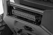 LED Light Kit | Bumper Mount | 12" Black Single Row | White DRL | Polaris Ranger XP 1000 