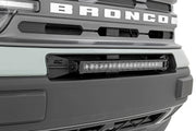 LED Light Kit | Bumper Mount | 20" Black Single Row | White DRL | Ford Bronco Sport (21-26)