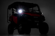 LED Light Kit | Cage Mount | 2" Black Pair | Amber DRL | Honda Pioneer 1000 
