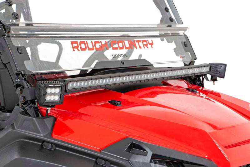 LED Light Kit | Cage Mount | 2" Black Pair | Amber DRL | Honda Pioneer 1000 