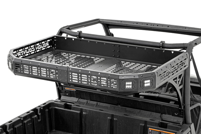 Cargo Rack | Dual 2" Black LED Pairs | Flush Mount | Polaris Ranger XP 1000 