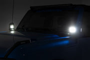 LED Light Kit | Ditch Mount |  2" Chrome Pair | Wide | Ford Bronco 4WD (21-26)