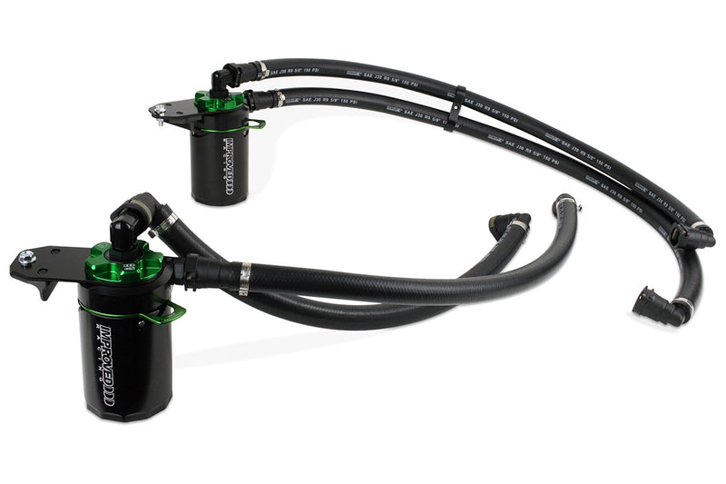 Improved Racing CCS Dual Oil Catch Can Kit for Gen 6 Ford Explorer 3.0 TT V6 ST / Platinum