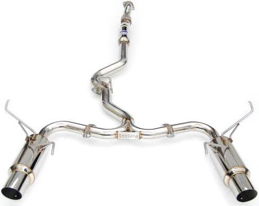 Invidia [22-25 WRX] N1 Twin Outlet Single Layer SS Tip Cat-Back Exhaust | HS22WRXGTP