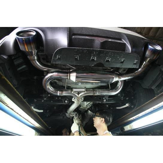 Invidia 13-22 BRZ / 13-16 FRS/ 17-21 GT86 / 2022 GR86 Gemini R400 Dual Stainless Steel Tip Exhaust | HS12SST7GM1SS