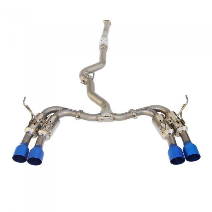 Invidia 15-21 WRX/STI Gemini R400 Full Titanium Quad Tip Exhaust | HS15STI5TG4ST