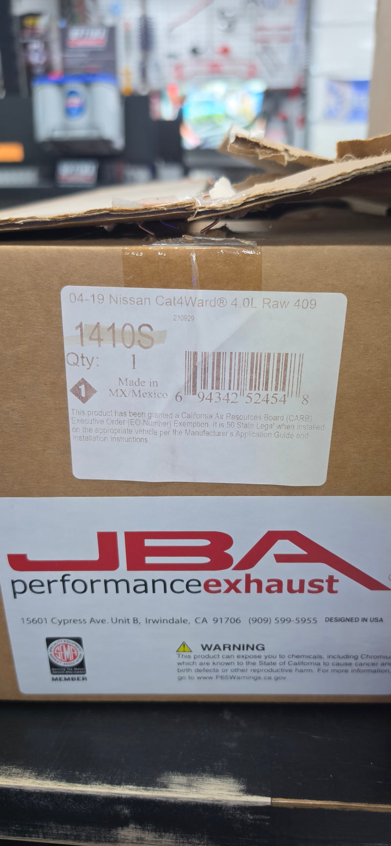 JBA 1410S Cat4Ward headers new old stock box label