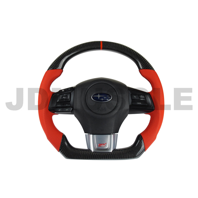 JDMuscle 15-21 WRX/STI Custom Carbon Fiber Steering Wheel