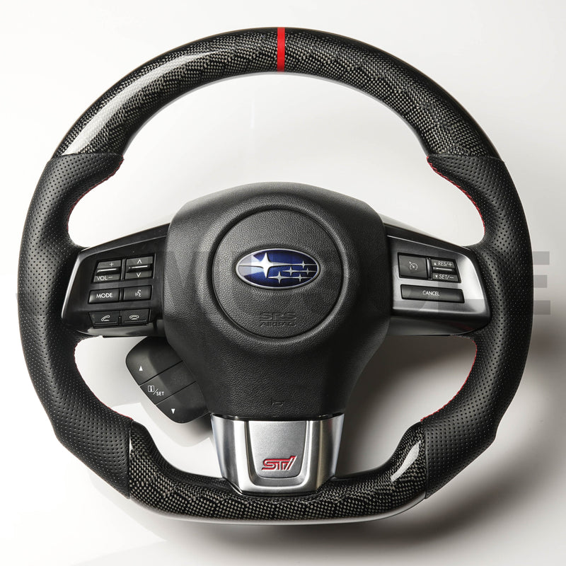 JDMuscle 15-21 WRX/STI Custom Carbon Fiber Steering Wheel
