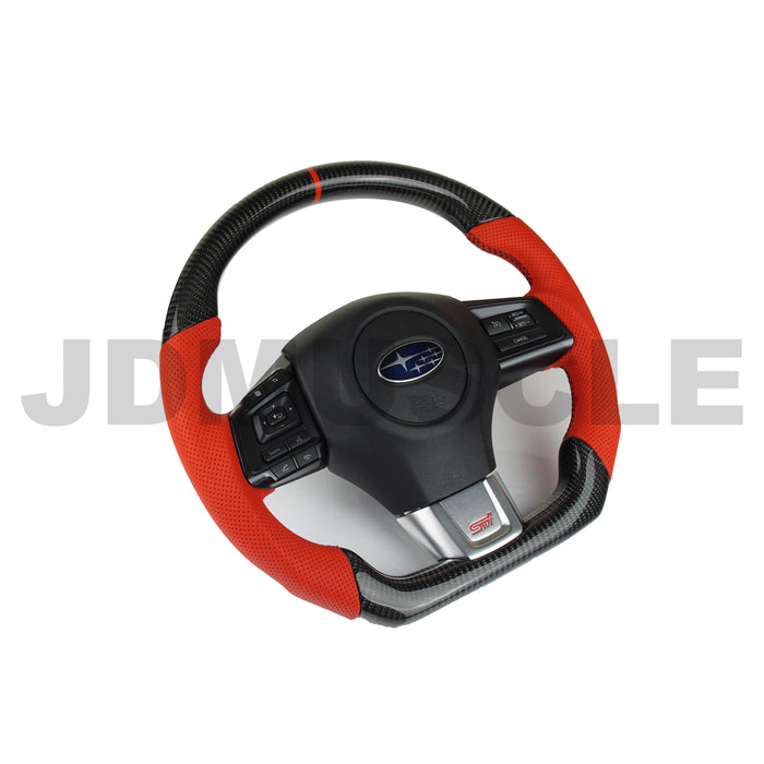 JDMuscle 15-21 WRX/STI Custom Carbon Fiber Steering Wheel