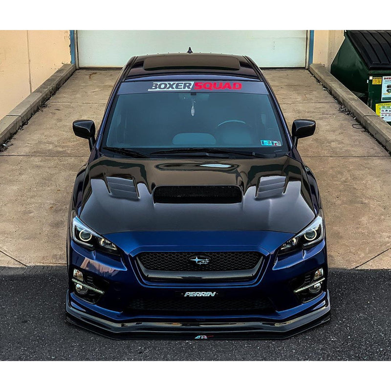 JDMuscle 15-17 WRX/STI Carbon Fiber CS Style Front Bumper  Lip